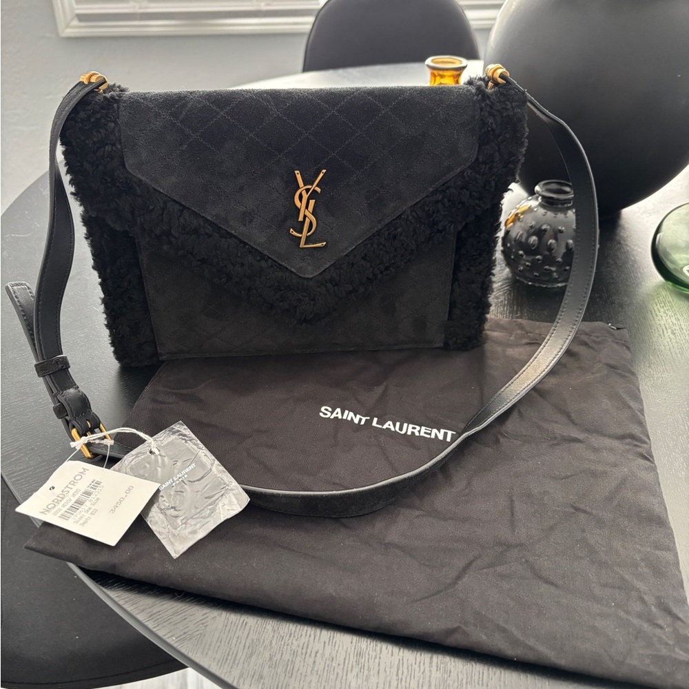 YSL Gaby Suede Shoulder Bag